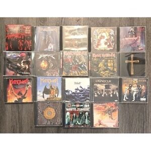 Vintage Heavy Metal CD Lot of 18 - Iron Maiden Black Sabbath DragonForce Dio